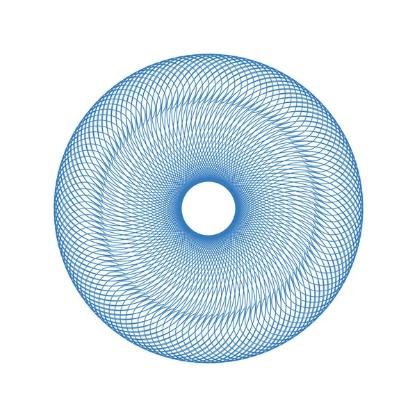 Vektör Guillochlu rozet veya öğe üzerinde beyaz arka plan izole sertifika tasarım için