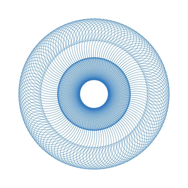Vektör Guillochlu rozet veya öğe üzerinde beyaz arka plan izole sertifika tasarım için