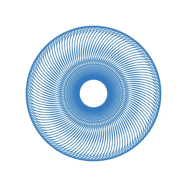 Vektör Guillochlu rozet veya öğe üzerinde beyaz arka plan izole sertifika tasarım için