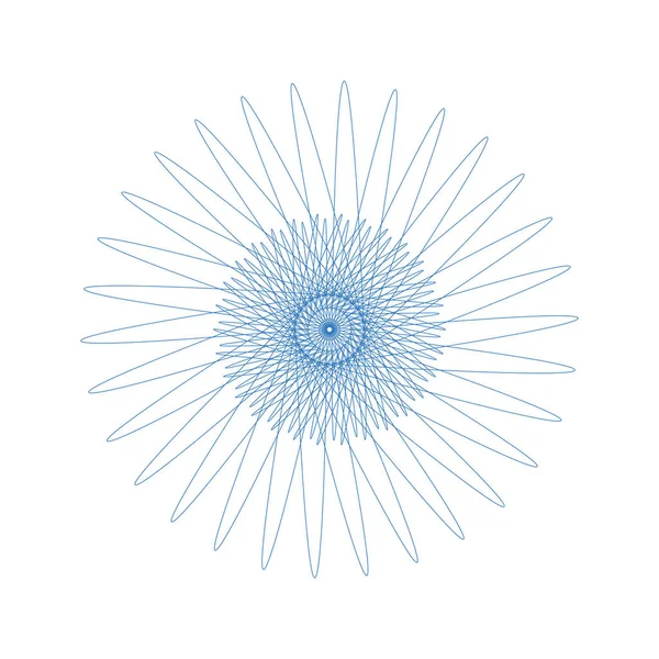 Vektör Guillochlu rozet veya öğe üzerinde beyaz arka plan izole sertifika tasarım için