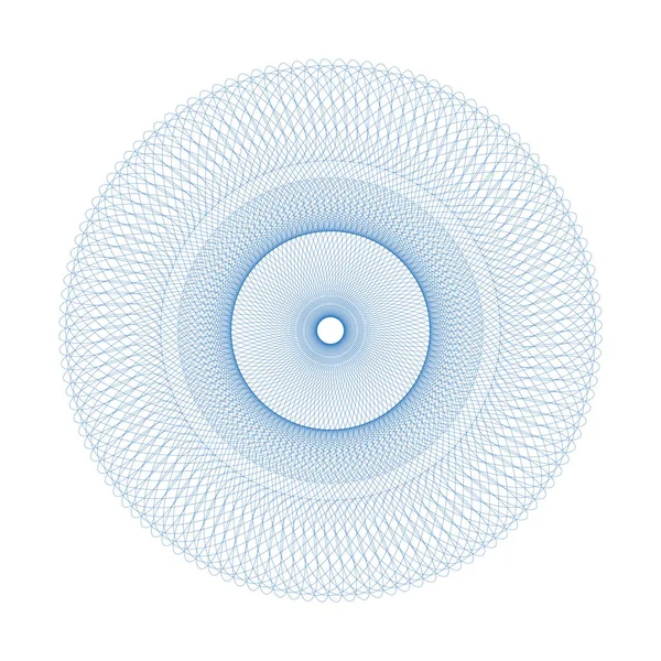 Vektör Guillochlu rozet veya öğe üzerinde beyaz arka plan izole sertifika tasarım için