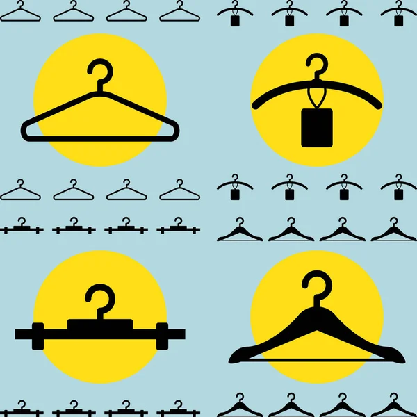 Kleding Hanger pictogram voor mode of verkoop ontwerp geïsoleerd — Stockvector