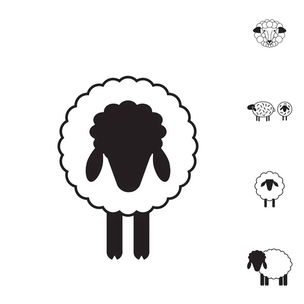 Sheep or Ram Icon, Logo, Template, Pictogram — Stock Vector