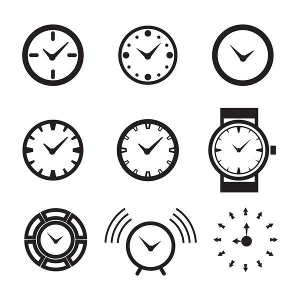 Tiempo o reloj icono aislado — Vector de stock