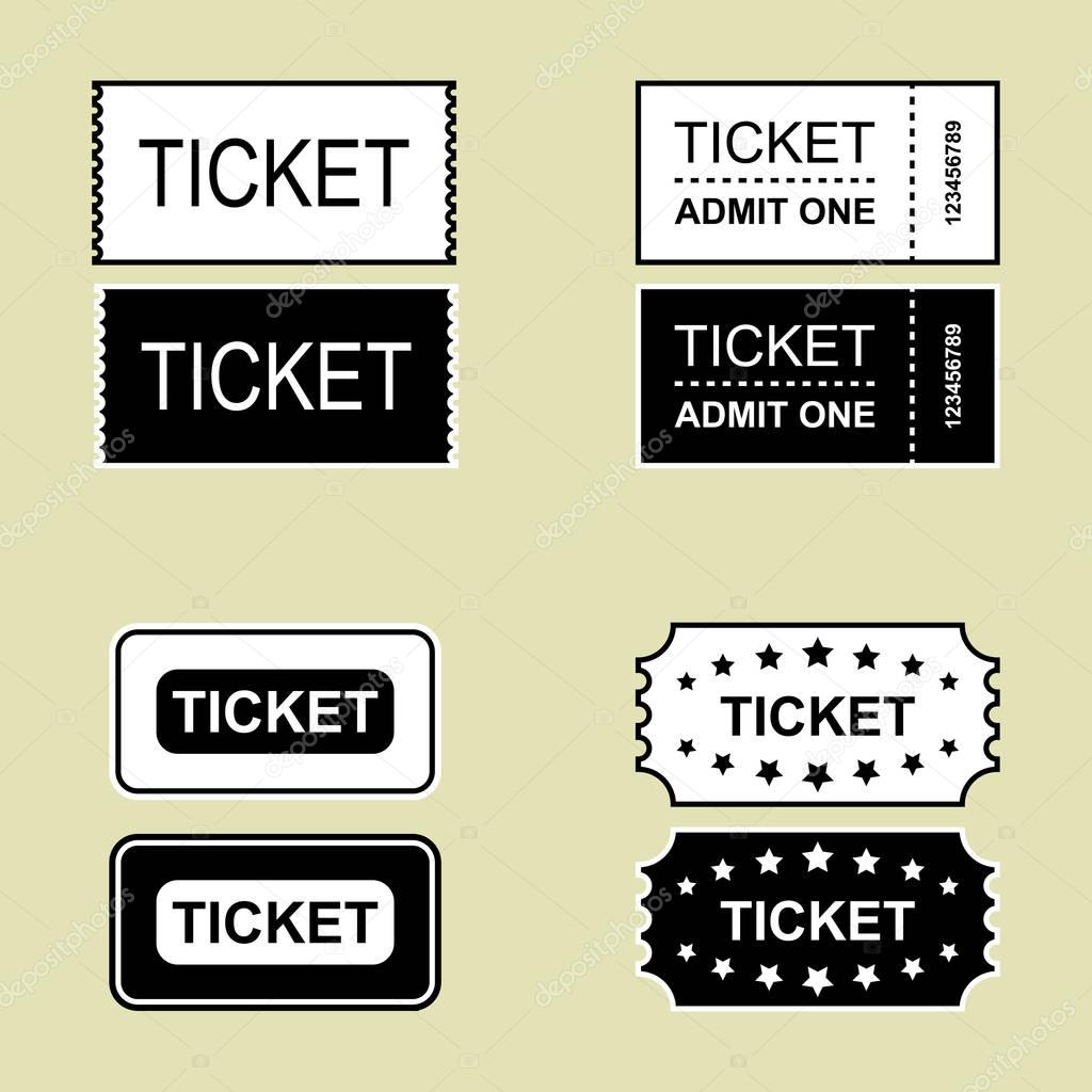 Ticket Icon Isolated