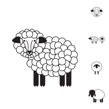 Koyun ya da Ram simgesi, Logo, şablon, sembol