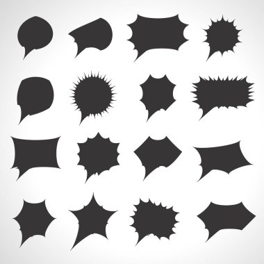 konuşma kabarcığı vektörü simgesi