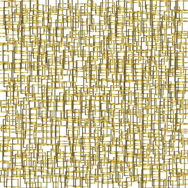Gold Pattern with Squares — Stock Vector