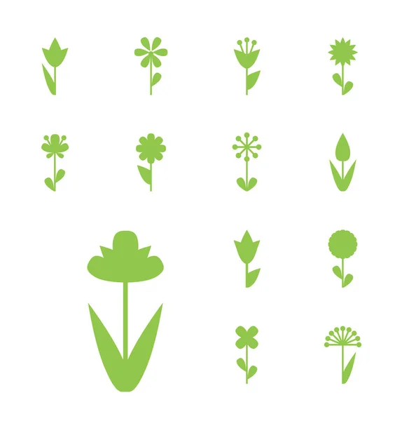 Icono de vector de flor o símbolo aislado — Vector de stock