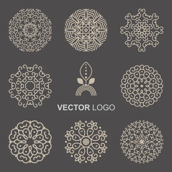 Modern stylish logo elements — Stock Vector