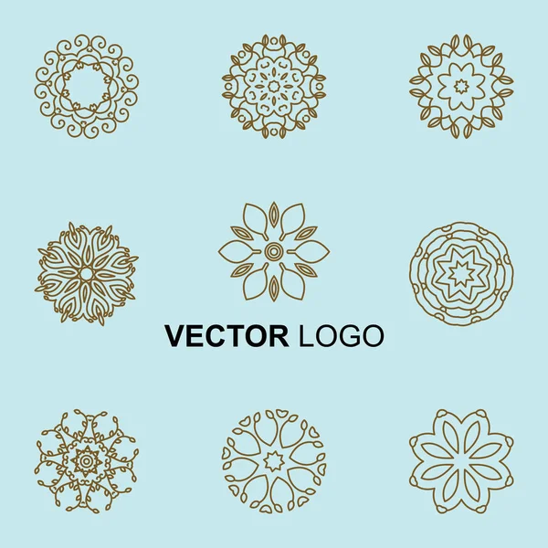 Modern stylish logo elements — Stock Vector