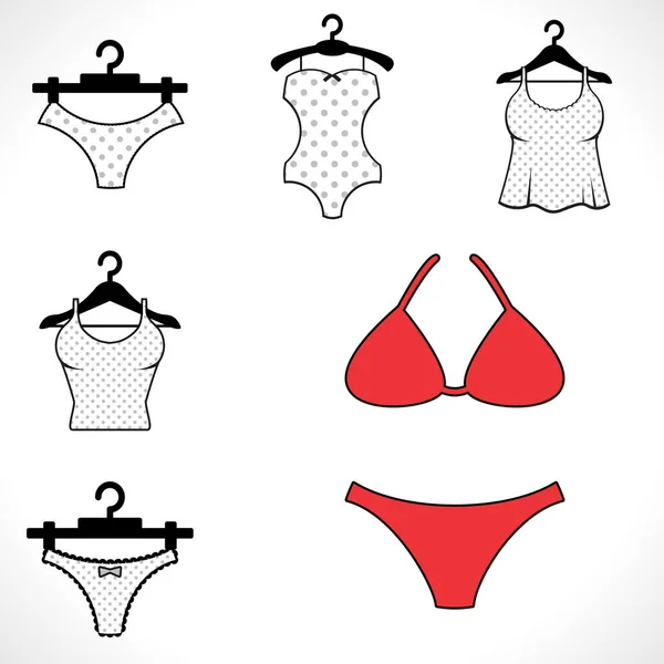 Bañadores o Bikini Icon — Archivo Imágenes Vectoriales