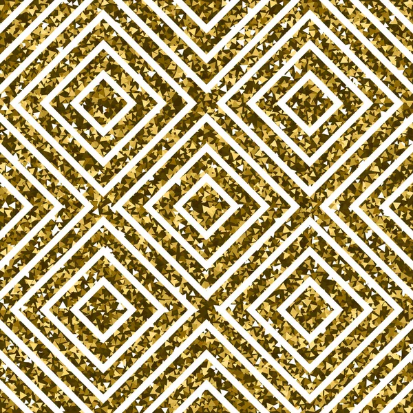 Gouden patroon met vierkantjes — Stockvector