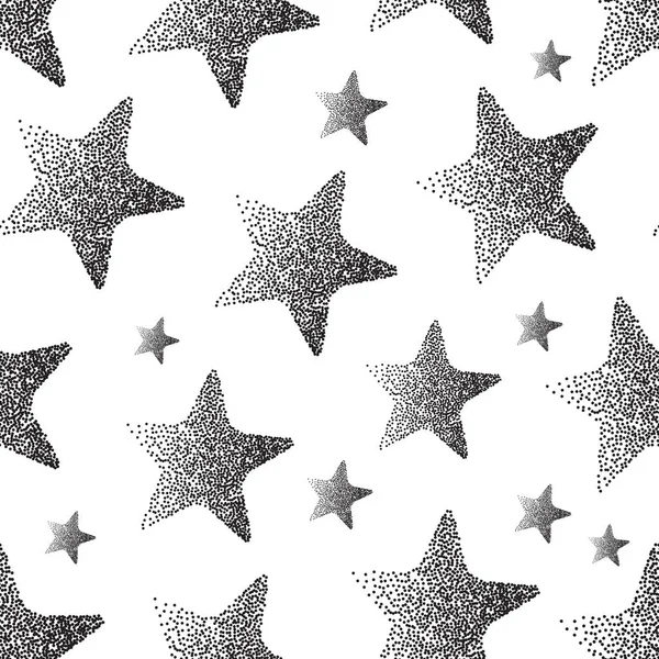 Star Seamless Pattern Vector Illustration Inglés Lindo Fondo Navidad — Archivo Imágenes Vectoriales