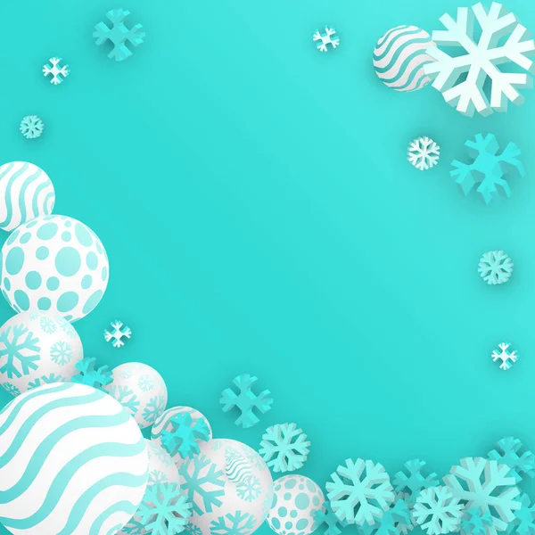 Vánoční Koule Pozadí Novoroční Slavnostní Vánoční Design Místem Pro Text — Stockový vektor