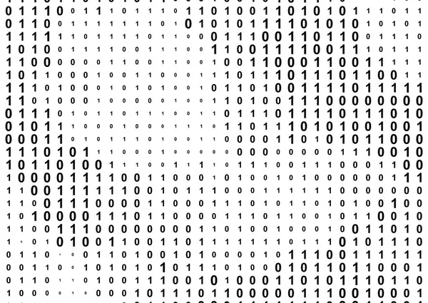 Binary Computer Code Background Gradient Numbers Pattern Data Technology Texture — Stock Vector