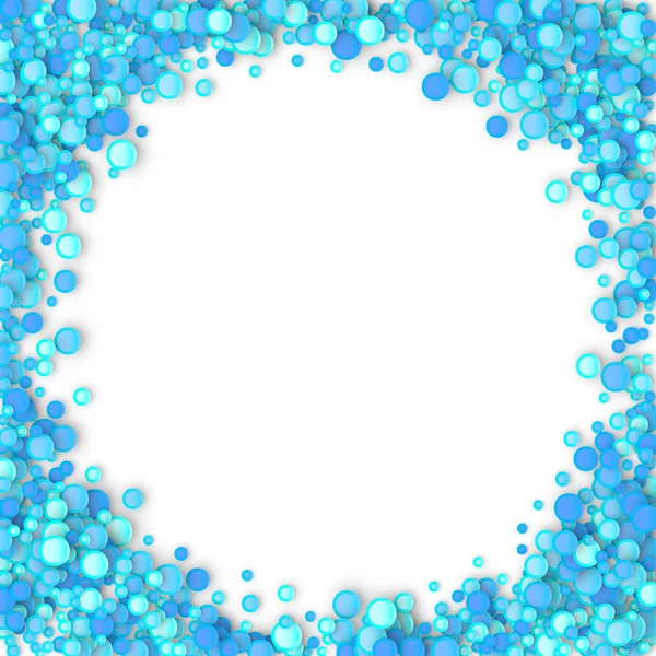Confettis Carnaval Bleu Fond Fait Points Modèle Noël Neige Illustration — Image vectorielle