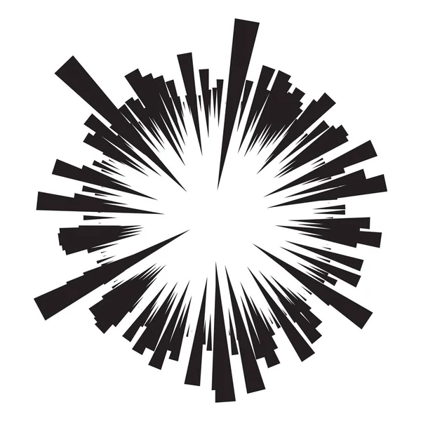 Velocidad línea fondo pop art cómic — Vector de stock 