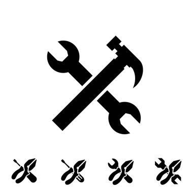 Beyaz arka plan üzerinde izole servis aracı kutsal kişilerin resmi. Seçenekleri vektör çizim. Ayarları simgesi ile hummer