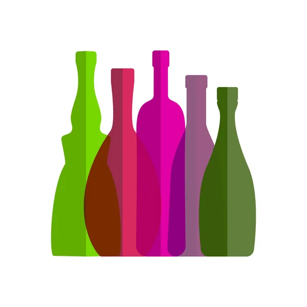 Wine Bottle Icon — Stock Vector