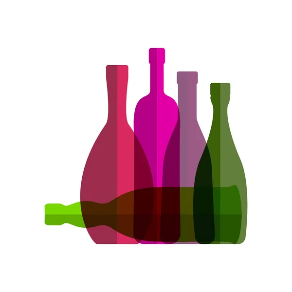 Wine Bottle Icon — Stock Vector
