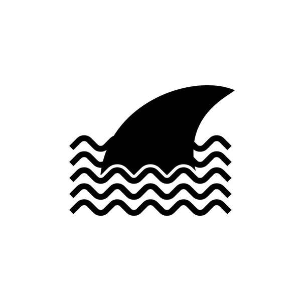 Fin Vector Icon — Stockvector