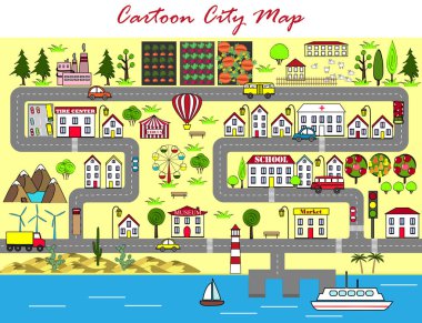 kentsel arka plan vektör