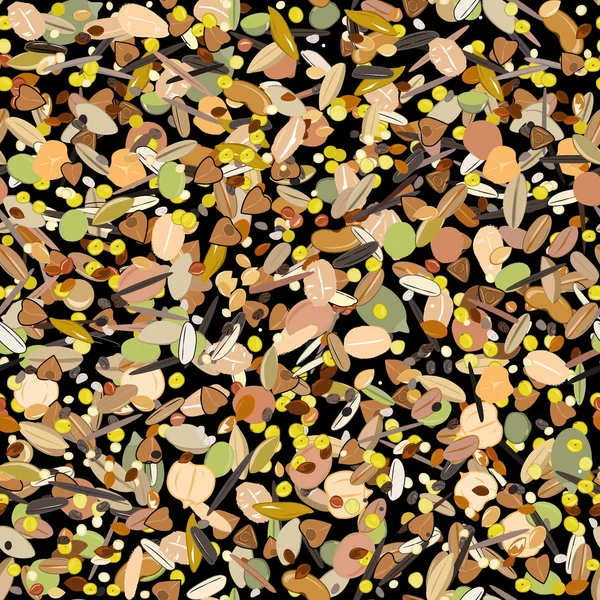 Tahıl, tahıl, tohum ve fasulye sorunsuz arka plan. Organik ve doğal sağlıklı gıda için arka plan