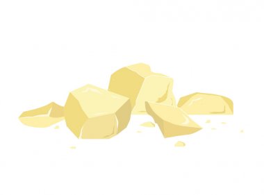 kakao yağı, parçaları yakın çekim beyaz arka plan üzerinde kompozisyon izole.