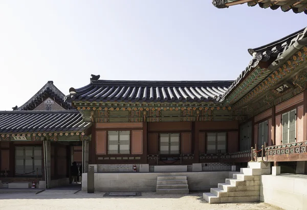 Gyeongbokgung palácio em Seul, Coréia do Sul. — Fotografia de Stock