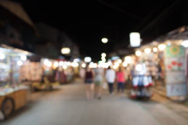 gece sokak bulanıklığı arka plan