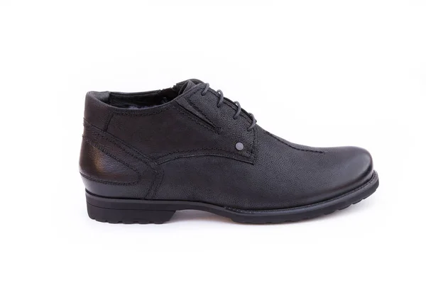 Black men 's shoe — стоковое фото
