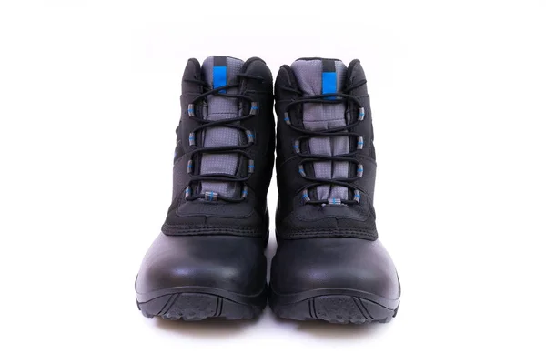 Zapatos de invierno negro —  Fotos de Stock