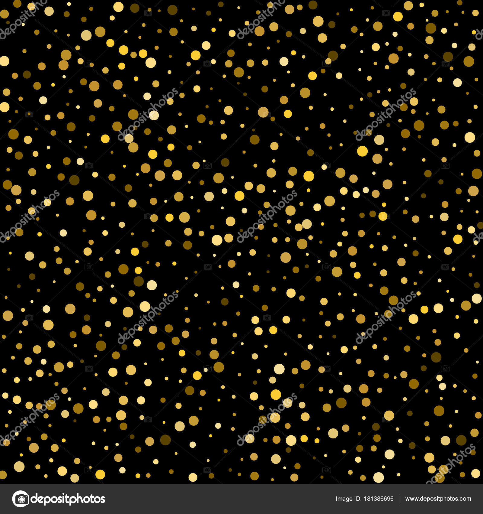黒の背景に金色の紙吹雪 高級お祭りの背景 無料のストックベクター C Roussanov