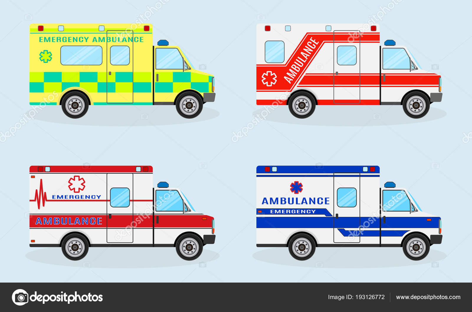 Графика на автомобилях скорой помощи