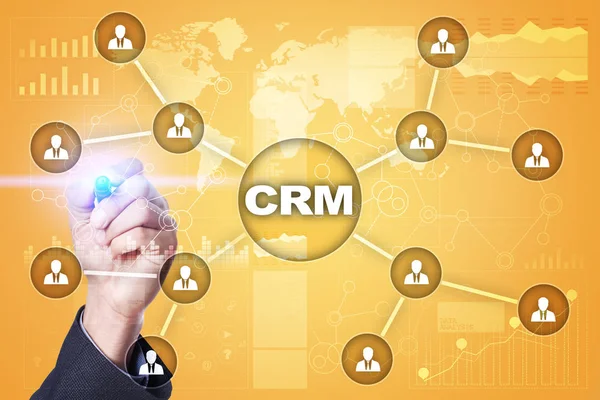 CRM. Customer relationship management concept. Customer service and relationship