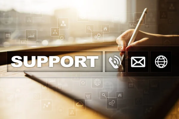 Technical support. Customer help. Business and technology concept. — Stock Photo, Image