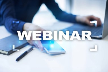 Webinar. E-eğitim, Online Eğitim kavramı. Kişisel gelişim.