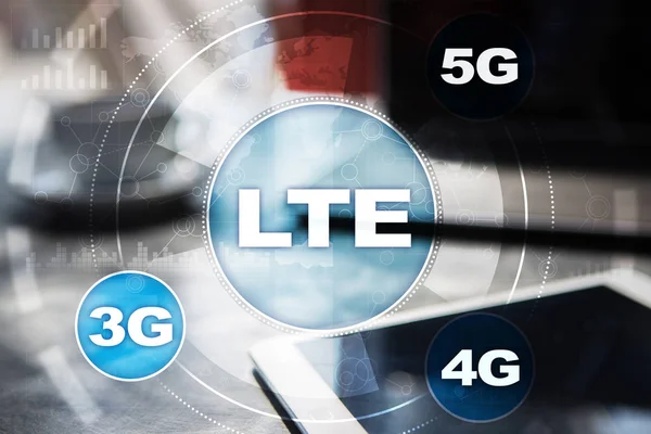 LTE networks. 5G mobile internet and technology concept. — Stock Photo, Image