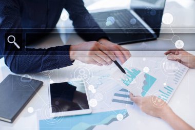 Boş arama çubuğu. Web sitesi Url. İş, internet ve teknoloji kavramı.