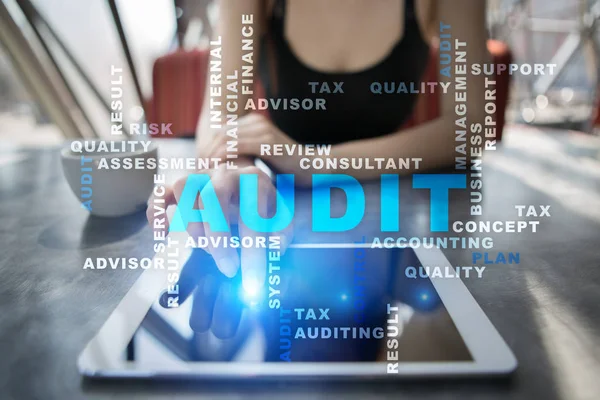 Audit business concept. Auditor. Compliance. Words cloud.
