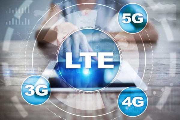 LTE ağlar. 5g mobil internet ve teknoloji kavramı.