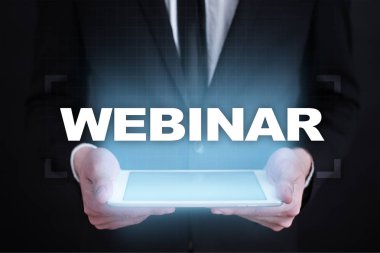 Webinar. E-eğitim, Online Eğitim kavramı. Kişisel gelişim.