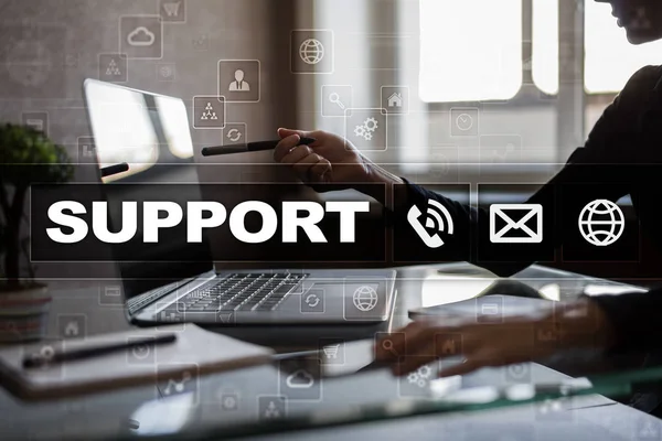 Technical support. Customer help. Business and technology concept. — Stock Photo, Image