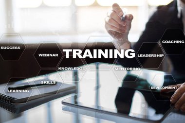 Eğitim ve geliştirme profesyonel büyüme. Internet ve eğitim kavramı.