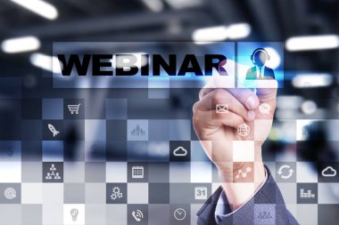 Webinar. E-eğitim, Online Eğitim kavramı. Kişisel gelişim.