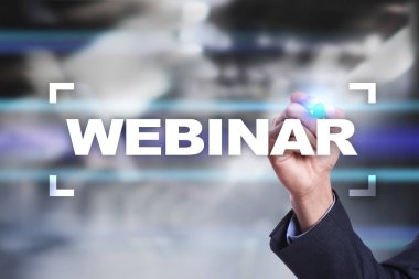Webinar. E-eğitim, Online Eğitim kavramı. Kişisel gelişim.