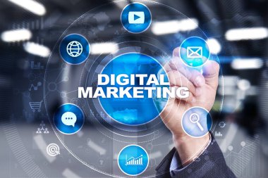 Dijital Pazarlama teknoloji kavramı. Arama Motoru Optimizasyonu. SEO. SMM.