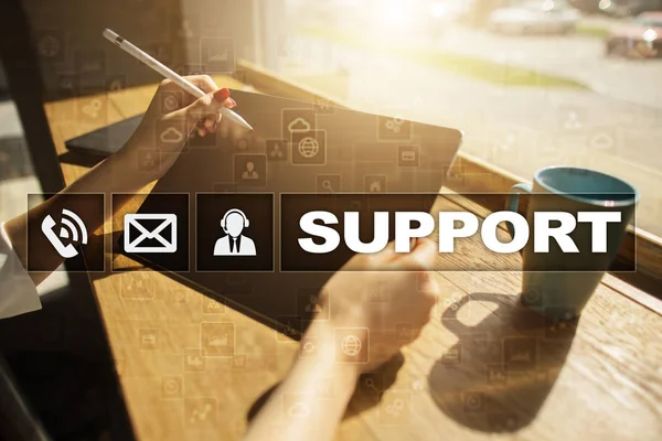 Technical support. Customer help. Business and technology concept. — Stock Photo, Image