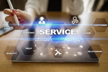 Müşteri hizmeti ve ilişki kavramı. İş kavramı